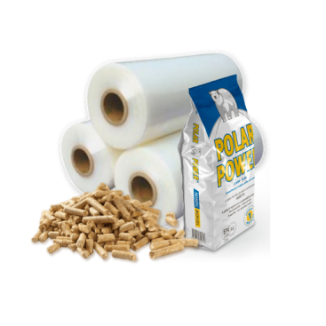 Pellet wrapping film